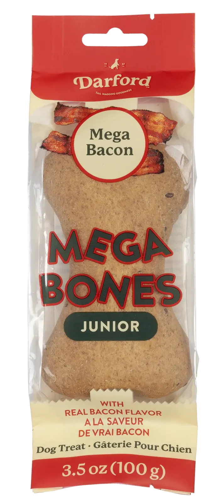 Darford Mega Bones Bacon Flavor Dog Treat 1