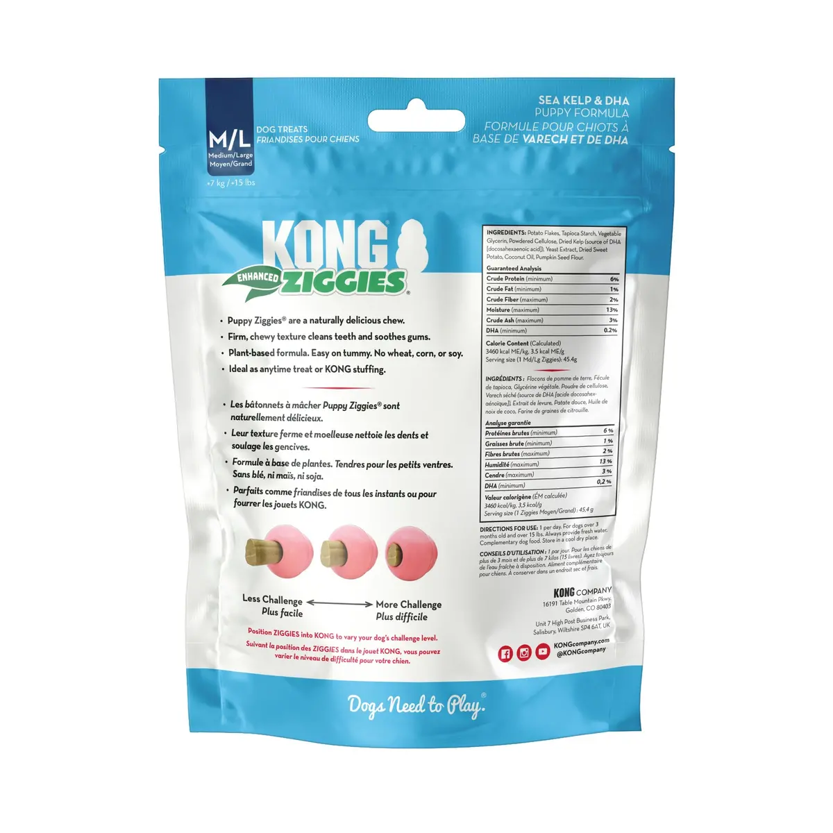 Kong Ziggies Enhanced Puppy Treats 1