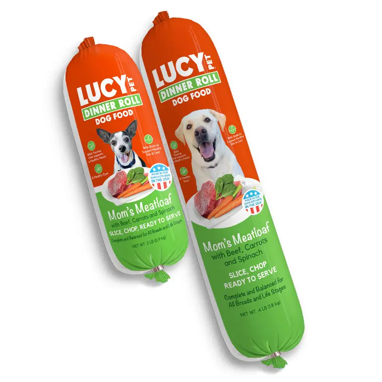 Lucy Pet™ Mom’S Meatloaf™ Dinner Roll Beef Wet Dog Food 1