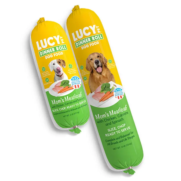 Lucy Pet™ Mom’S Meatloaf™ Dinner Roll Chicken Wet Dog Food 1