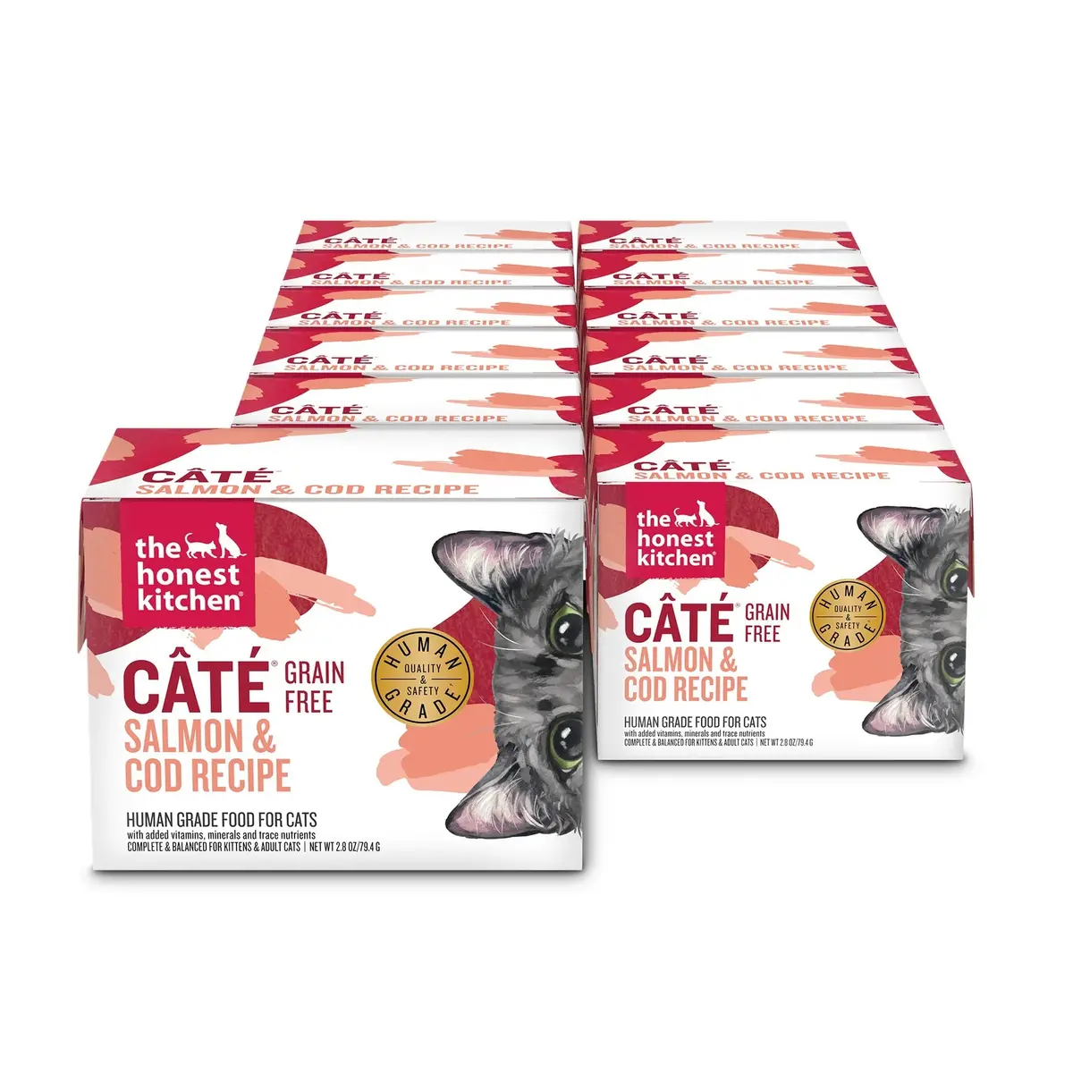 The Honest Kitchen Grain Free Salmon & Cod Câté (Pâté) Wet Cat Food 1