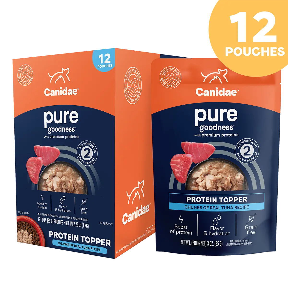Canidae Pure Protein Topper Chunks Of Real Tuna In Gravy Wet Dog Food 2