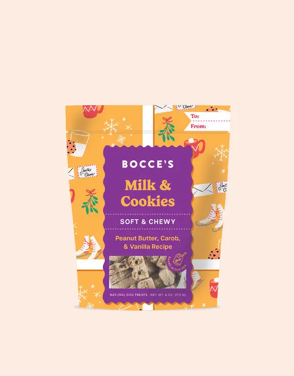 Bocce's Bakery Milk N Cookies Soft & Chewy Dog Treats 1