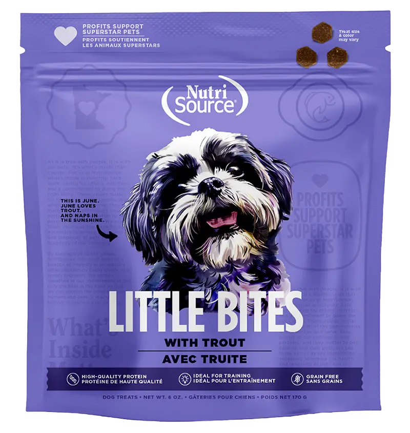 Nutrisource Grain Free Trout Little Bites Dog Treats 1