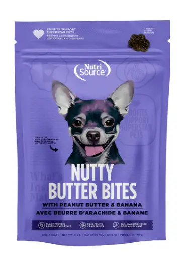 Nutrisource Nutty Butter Bites Peanut Butter & Banana Dog Treats 1
