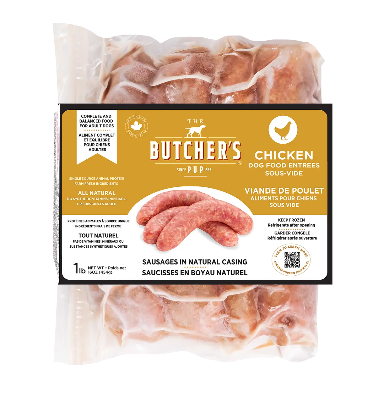 The Butchers Pup Chicken Sous-Vide Sausages 1