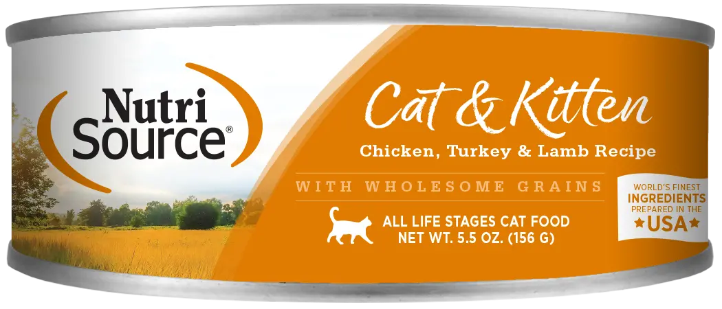 Nutrisource® Cat & Kitten Chicken, Turkey & Lamb Formula Healthy Wet Cat Food 1