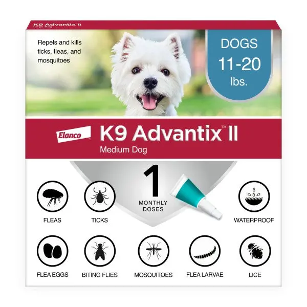 K9 Advantix Ii Flea, Tick & Mosquito Treatment & Prevention For Medium Dogs 1