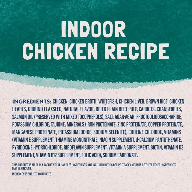 Natural Balance Indoor Chicken Recipe Paté Wet Cat Food 2