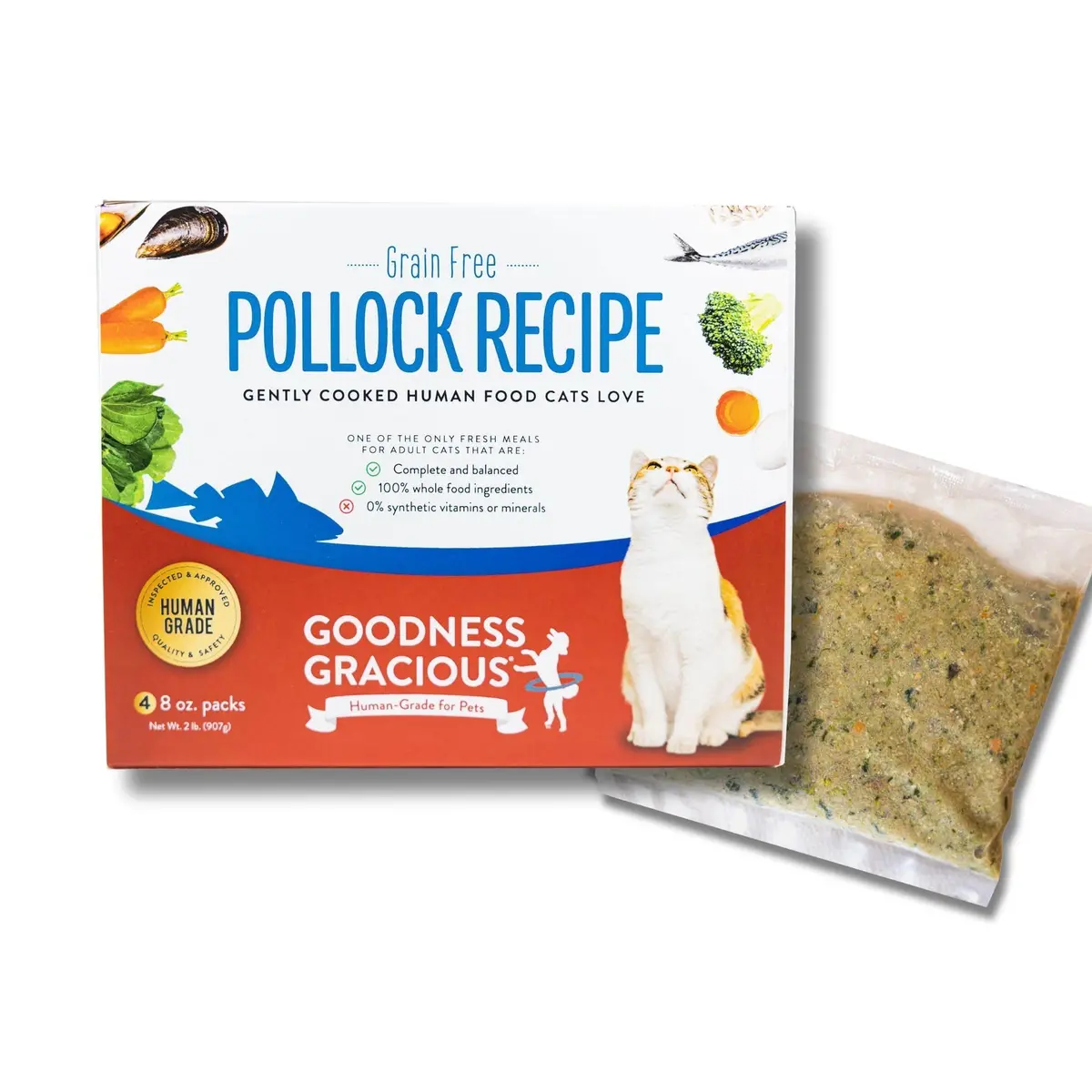 Goodness Gracious Gently Cooked Pollock Recipe For Cats 1