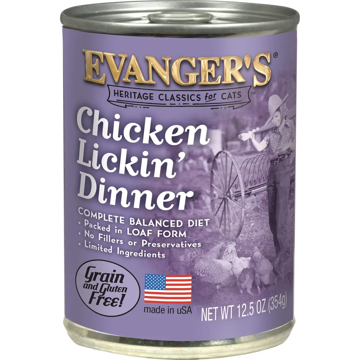 Evanger's Heritage Classic Chicken Lickin’ Dinner For Cats Value Size 1