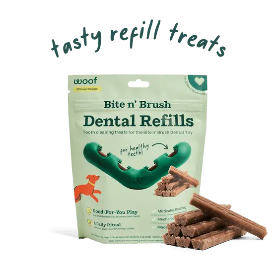 Woof Bite N' Brush Refills Dog Toy 1