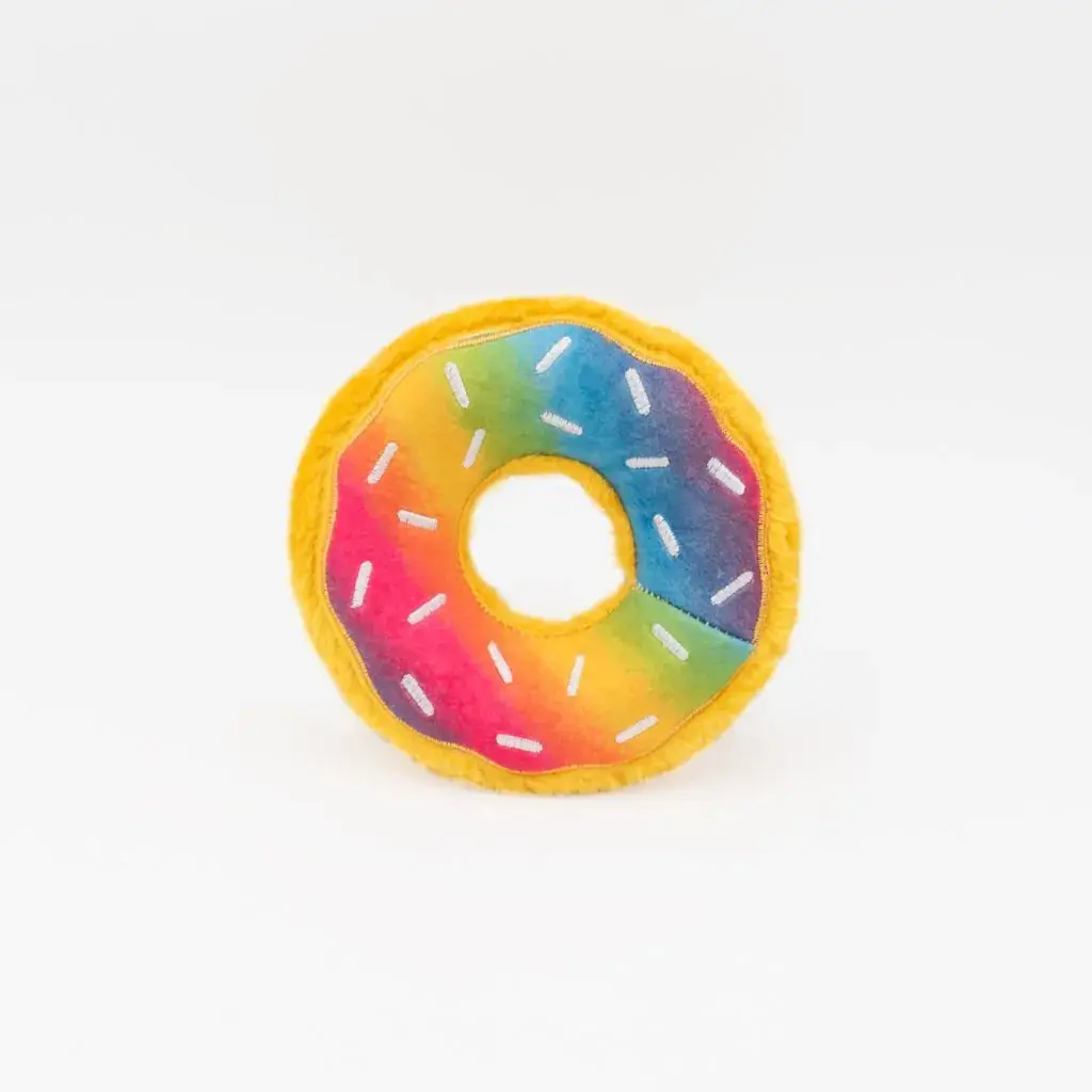 Zippy Paws Donutz Rainbow Dog Toy 1