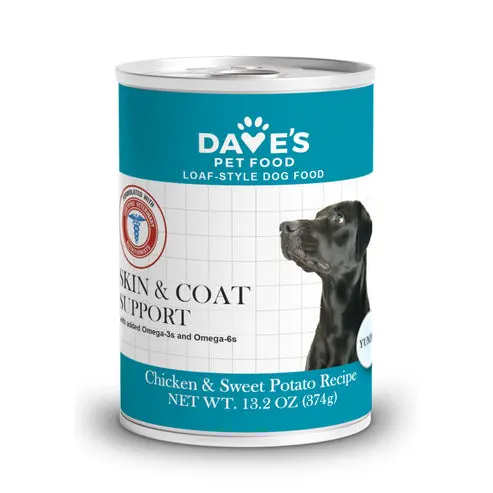 Dave's Restricted Skin & Coat Support, Chicken & Sweet Potato Recipe For Dogs 1