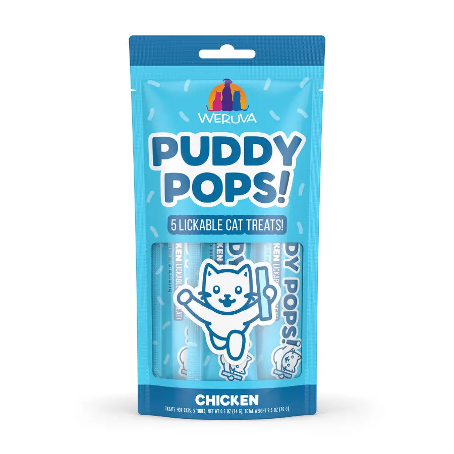 Weruva Puddy Pops Lickable Chicken Cat Treat 1