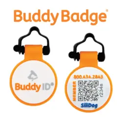 Buddyid Silidog Buddybadge® Silicone Qr Collar Tag 1