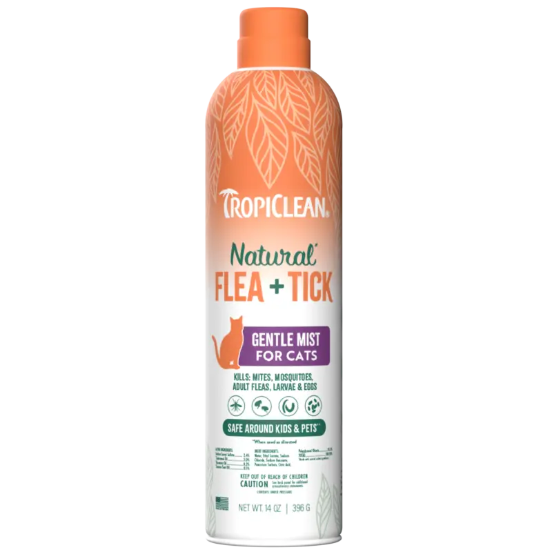 Tropiclean Natural Flea + Tick Cat + Home Easy Mist Spray 1