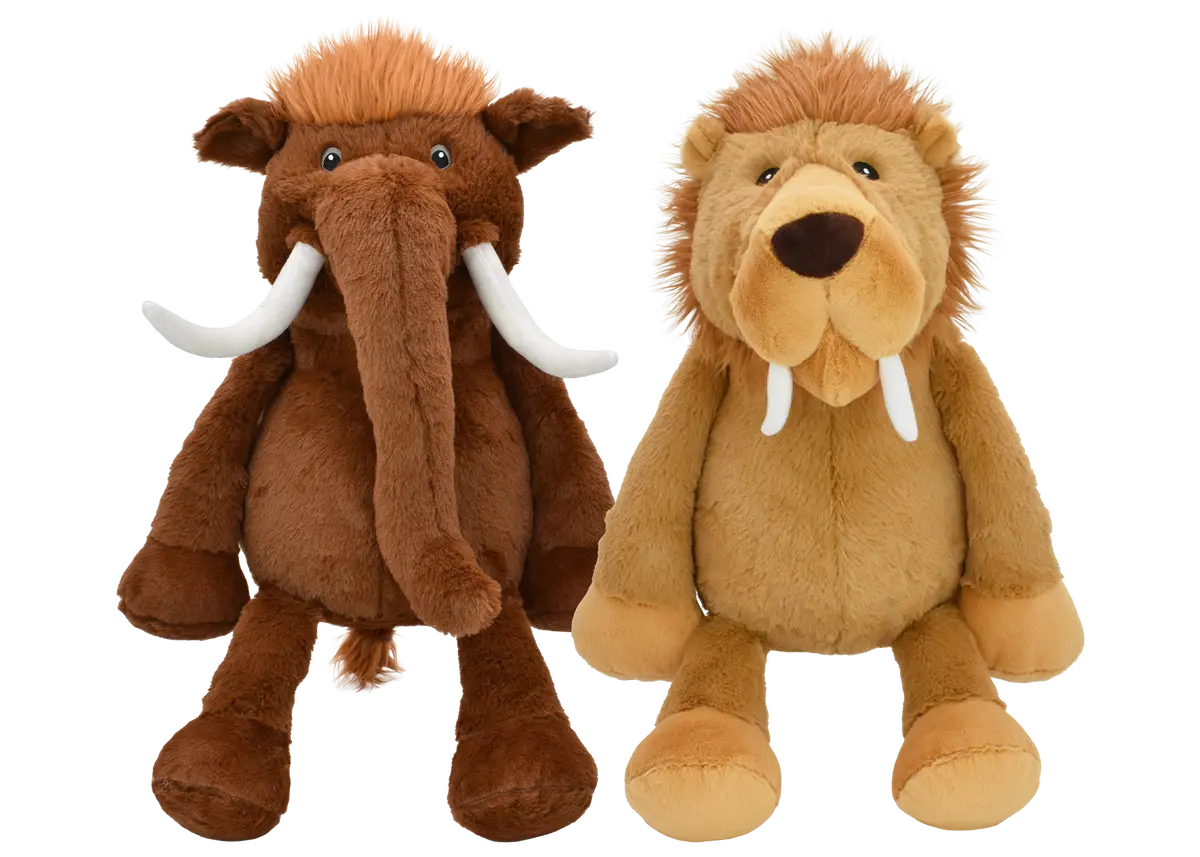 Mulitpet Jumbo Mammoth & Sabertooth Tiger Dog Toy 1