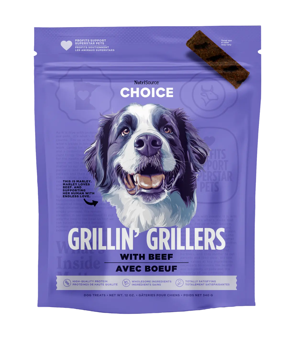 Nutrisource Beef Grillin' Grillers Dog Treats 1