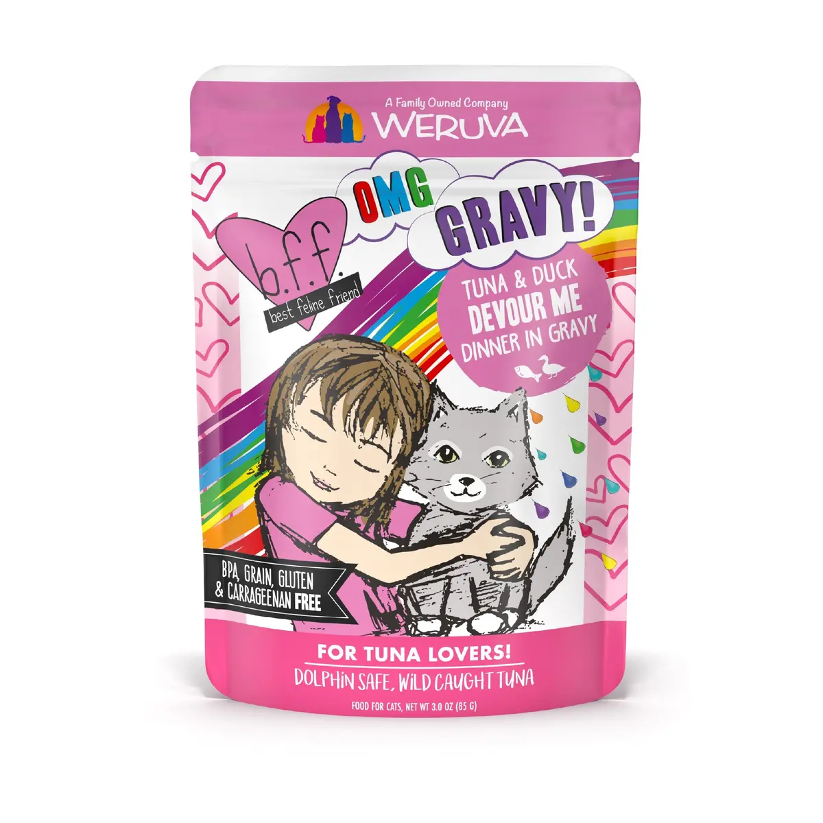 Weruva Bff Tuna & Duck Devour Me Pouches Wet Cat Food 1