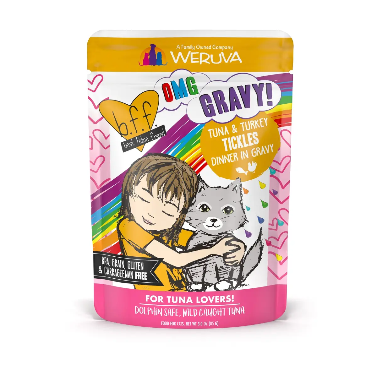 Weruva Bff Tuna & Turkey Tickles Recipe Pouches Wet Cat Food 1