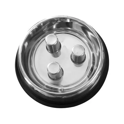 Qt Dog Brake-Fast Stainless Steel Non-Tip Bowl 1