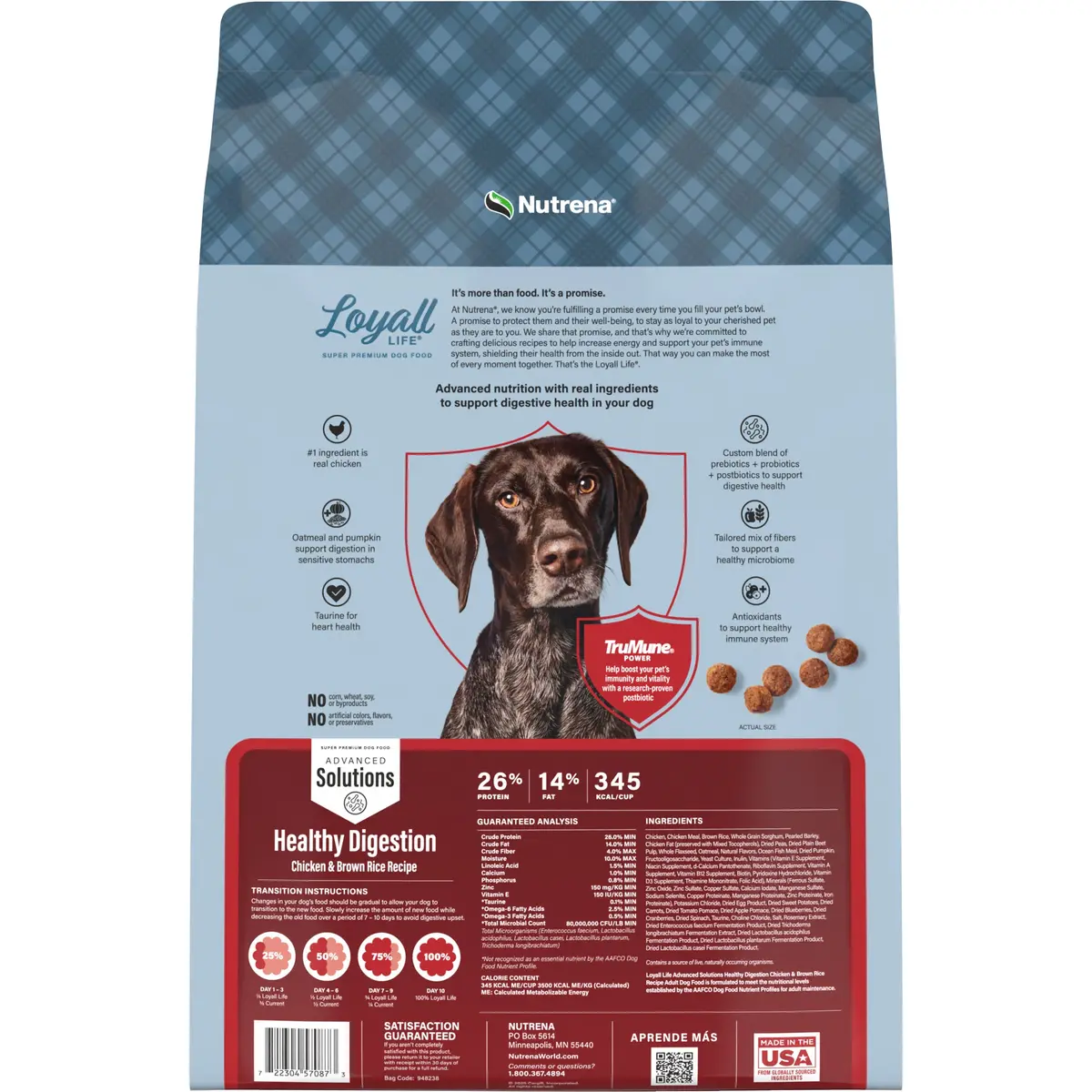 Nutrena® Loyall Life® Advanced Solutions Healthy Digestion Chicken & Rice Recipe Adult Dog Food 2