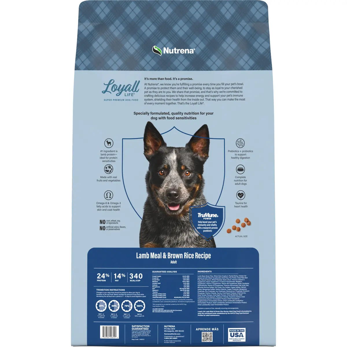 Nutrena® Loyall Life® Lamb Meal & Brown Rice Recipe Adult Dog Food 1