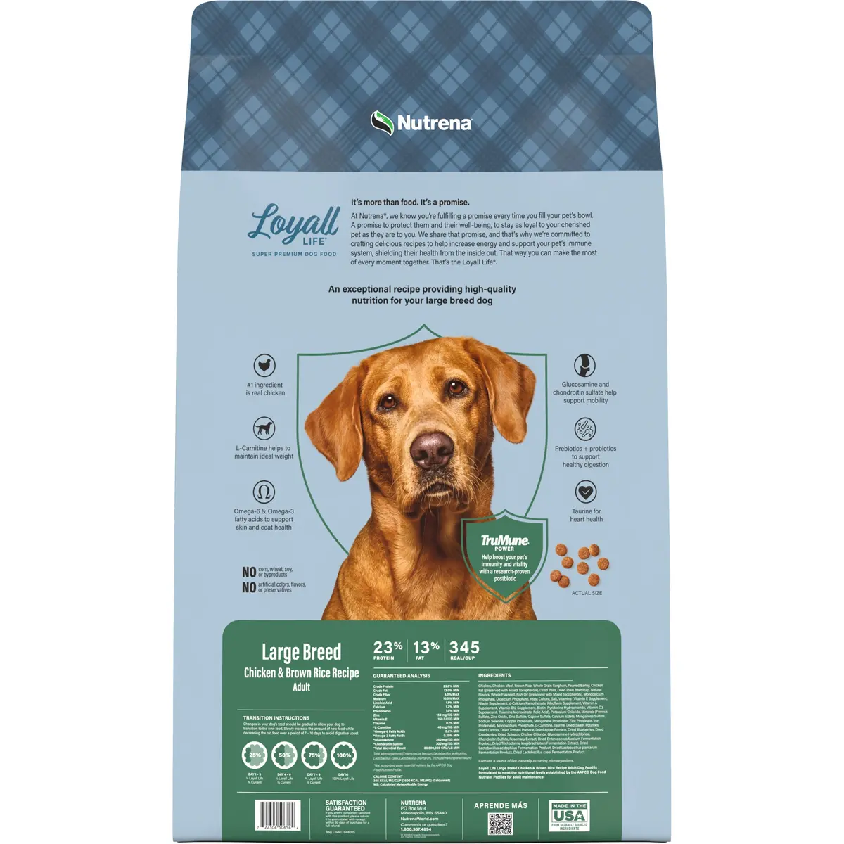 Nutrena®Loyall Life® Large Breed Chicken & Brown Rice Recipe Adult Dog Food 2