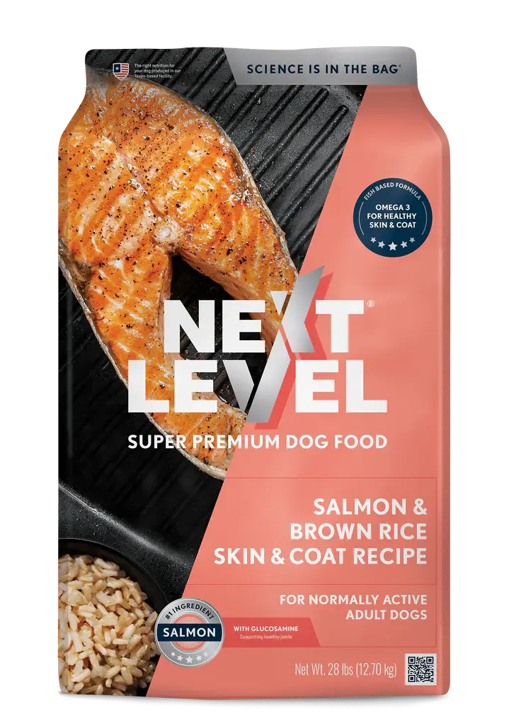 Next Level Super Premium Dog Food Salmon & Brown Rice Skin & Coat Recipe 1