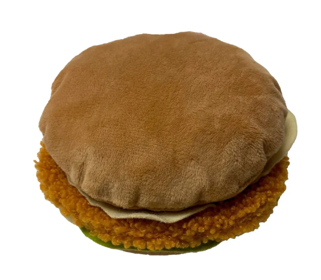 Ethical Pet Spot Kentucky Fried Chicken Plush Chicken Sandwich Dog Toy 1