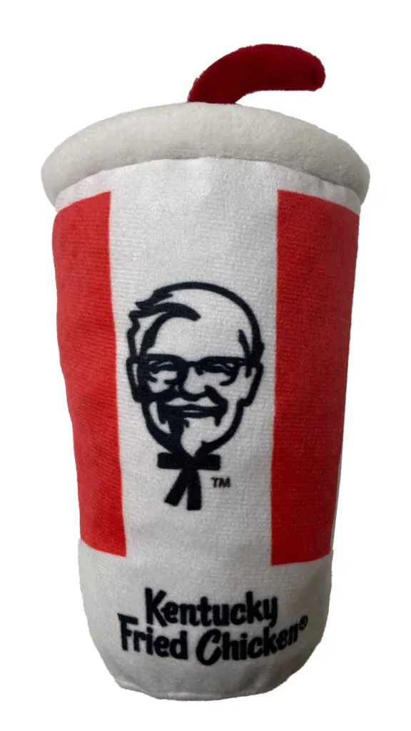Ethical Pet Spot Kentucky Fried Chicken Plush Soda With Straw Dog Toy 1