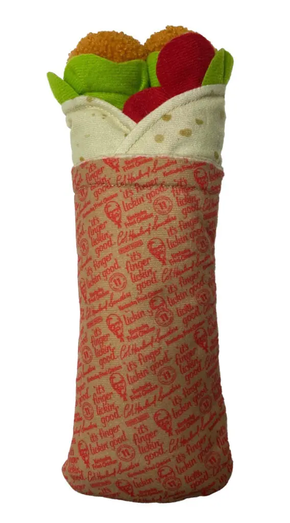 Ethical Pet Spot Kentucky Fried Chicken Plush Chicken Wrap Dog Toy 1