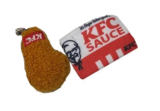 Ethical Pet Spot Kentucky Fried Chicken Sauce Pack/Drumstick 2 Pack With Catnip Cat Toy 1