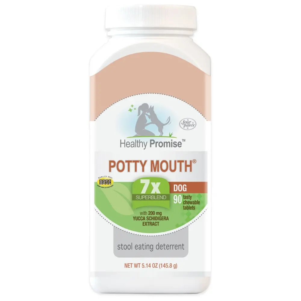 Four Paws Healthy Promise Potty Mouth Tablets - Coprophagia Stool Eating Deterrent For Dogs 1