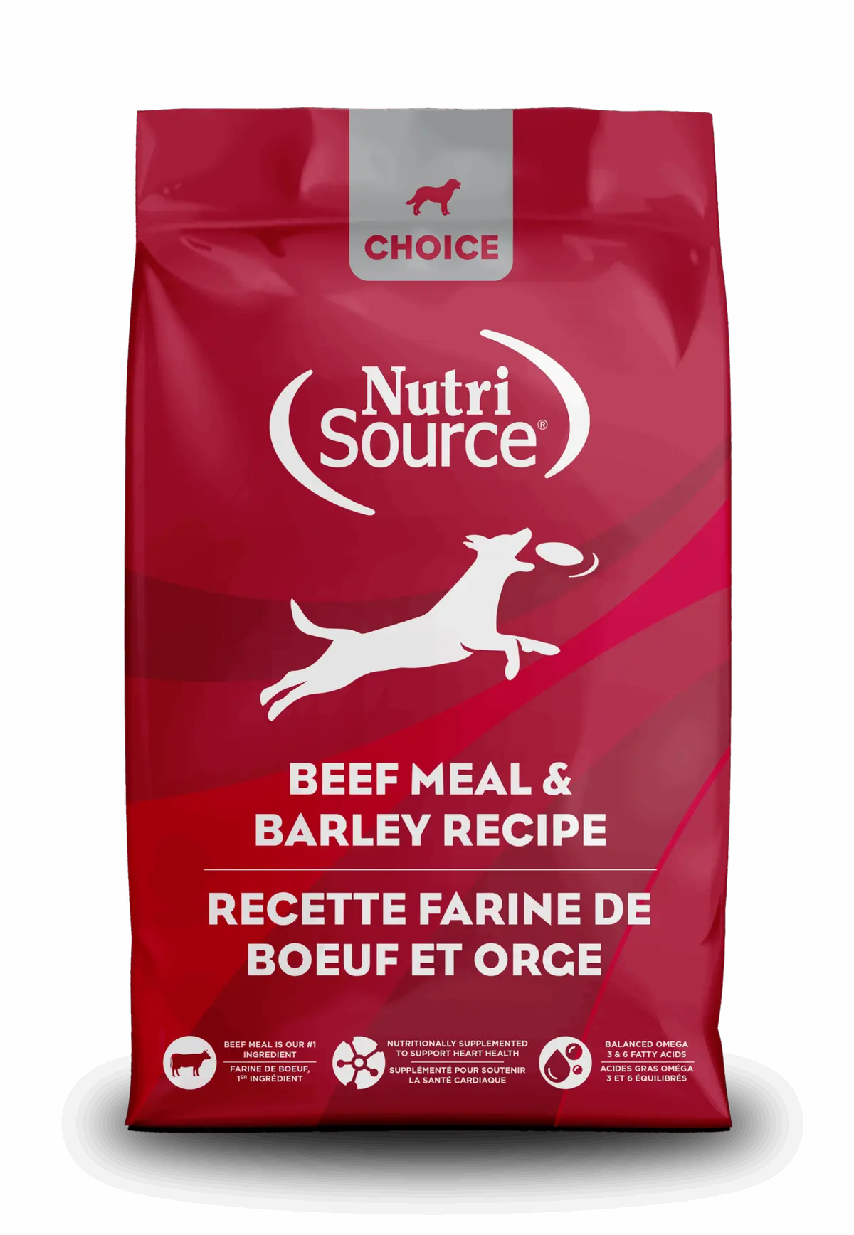 Nutrisource® Beef Meal & Barley Recipe Healthy Affordable Dry Dog Food 1