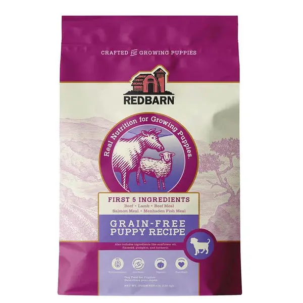 Redbarn First-Five Kibble Grain-Free Puppy Beef & Lamb Recipe 1