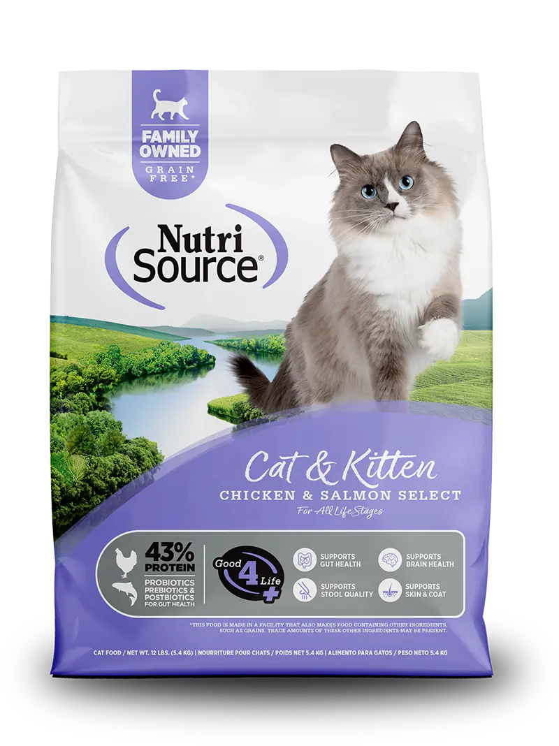 Nutrisource® Chicken & Salmon Select Recipe Healthy Grain Free Cat & Kitten Dry Food 1