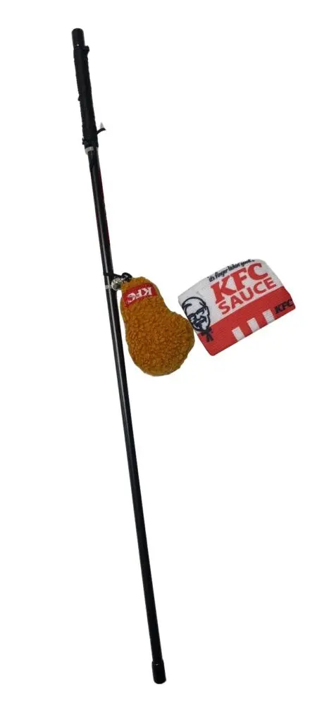 Ethical Pet Spot Kentucky Fried Chicken Sauce Pack & Drumstick Wand With Catnip Cat Toy 1