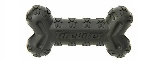 Mammoth Tirebiter Advanced Bone Rubber With Treat Station Dog Toy 1