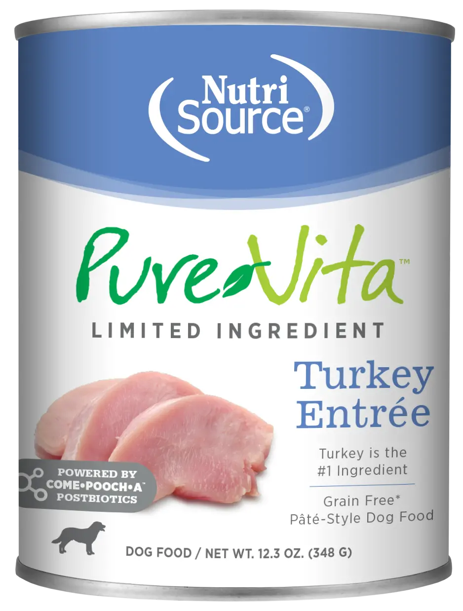 Nutrisource® Pure Vita™ Turkey Entrée Grain Free Limited Ingredient Dog Food 1