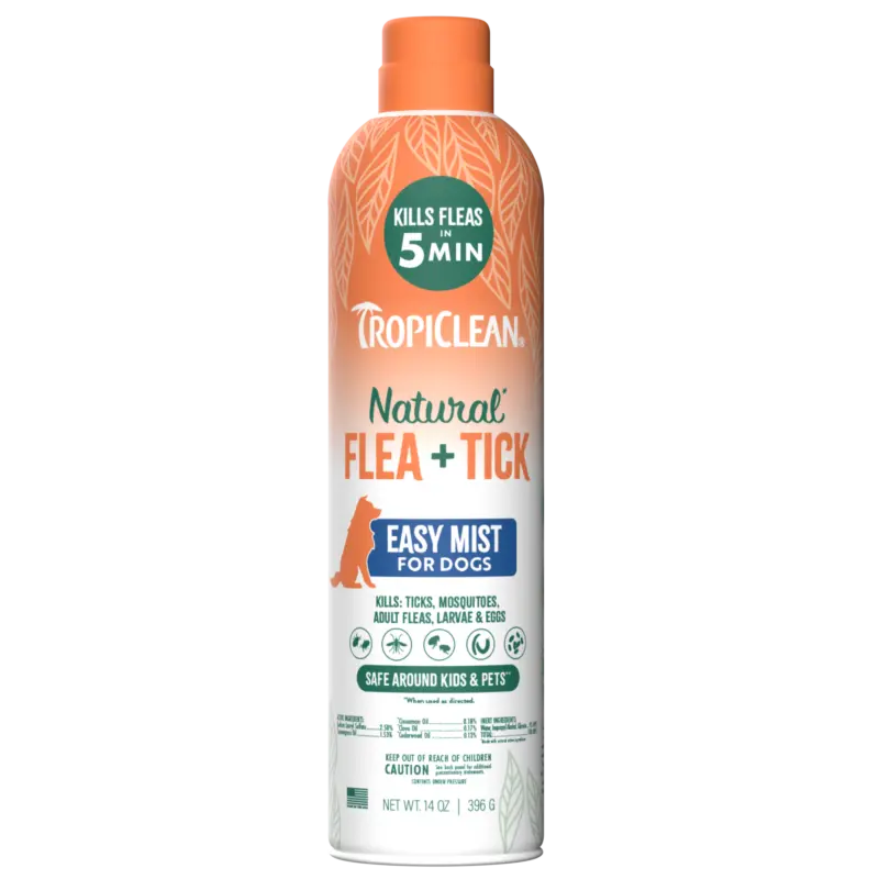 Tropiclean Natural Flea + Tick Dog + Home Easy Mist Spray 1