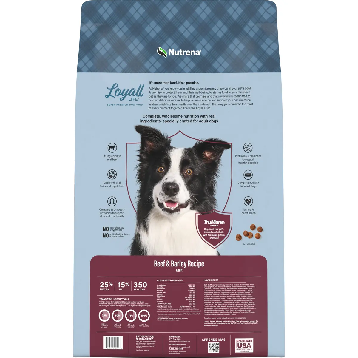 Nutrena® Loyall Life® Beef & Barley Recipe Adult Dog Food 1
