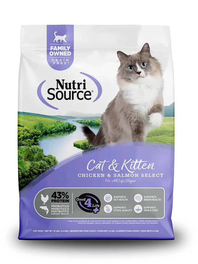 Nutrisource® Chicken & Salmon Select Recipe Healthy Grain Free Cat & Kitten Food 1