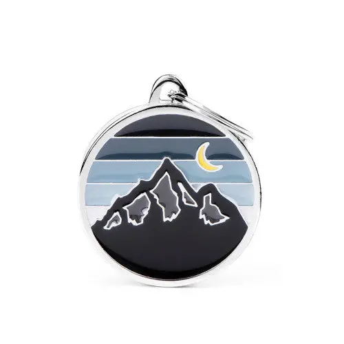 Myfamily Charms Mountain Id Tag 1