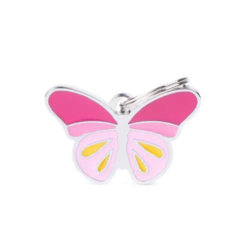 Myfamily Charms Butterfly Id Tag 1