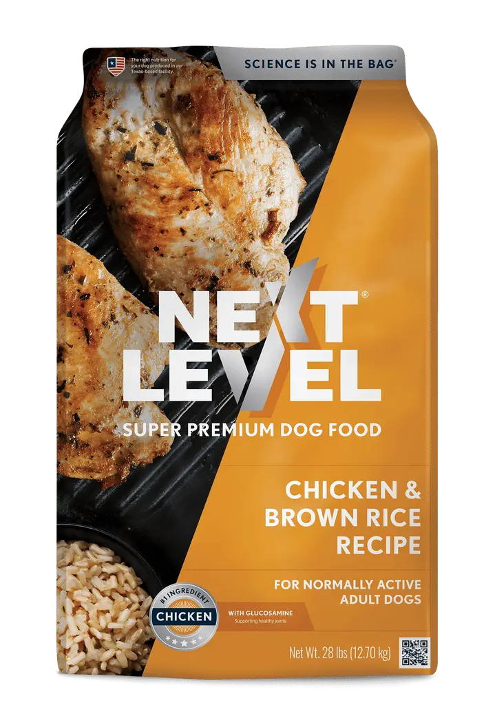 Next Level Chicken & Brown Rice Recipe Super Premium Dog Food 1