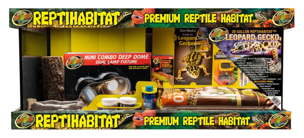 Zoo Med 20 Gallon Reptihabitat™ Leopard Gecko Kit 1