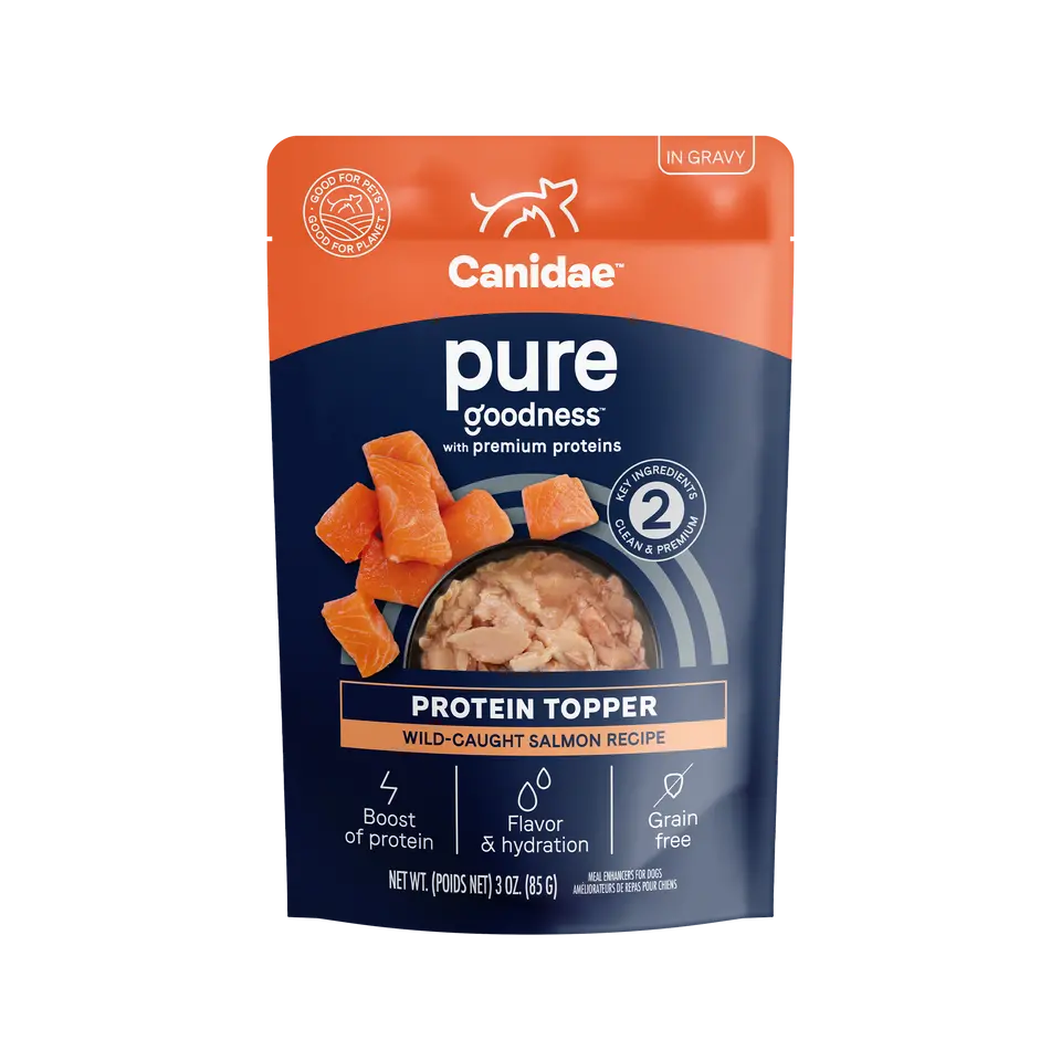 Canidae Pure Protein Topper - Wild-Caught Salmon Recipe In Gravy Dog Food 1