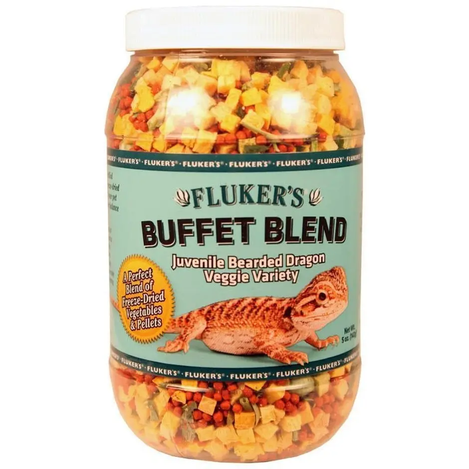 Fluker's Buffet Blend Juvenile Bearded Dragon Veggie Variety Food 2